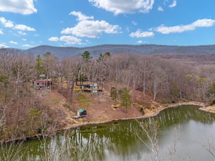 Lazy Lake 3Br Cabin W/ Mtn Views + Hot Tub +Wi-Fi Luray Dış mekan fotoğraf